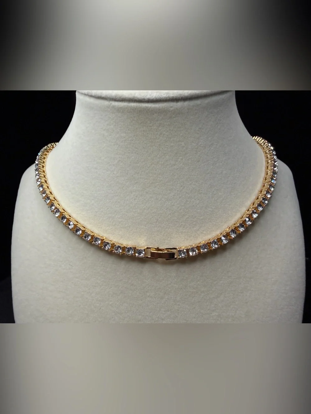 Tennis Necklace 24in 4.3MM AAA CZ Stones 14K Premium Finish w/lock clasp